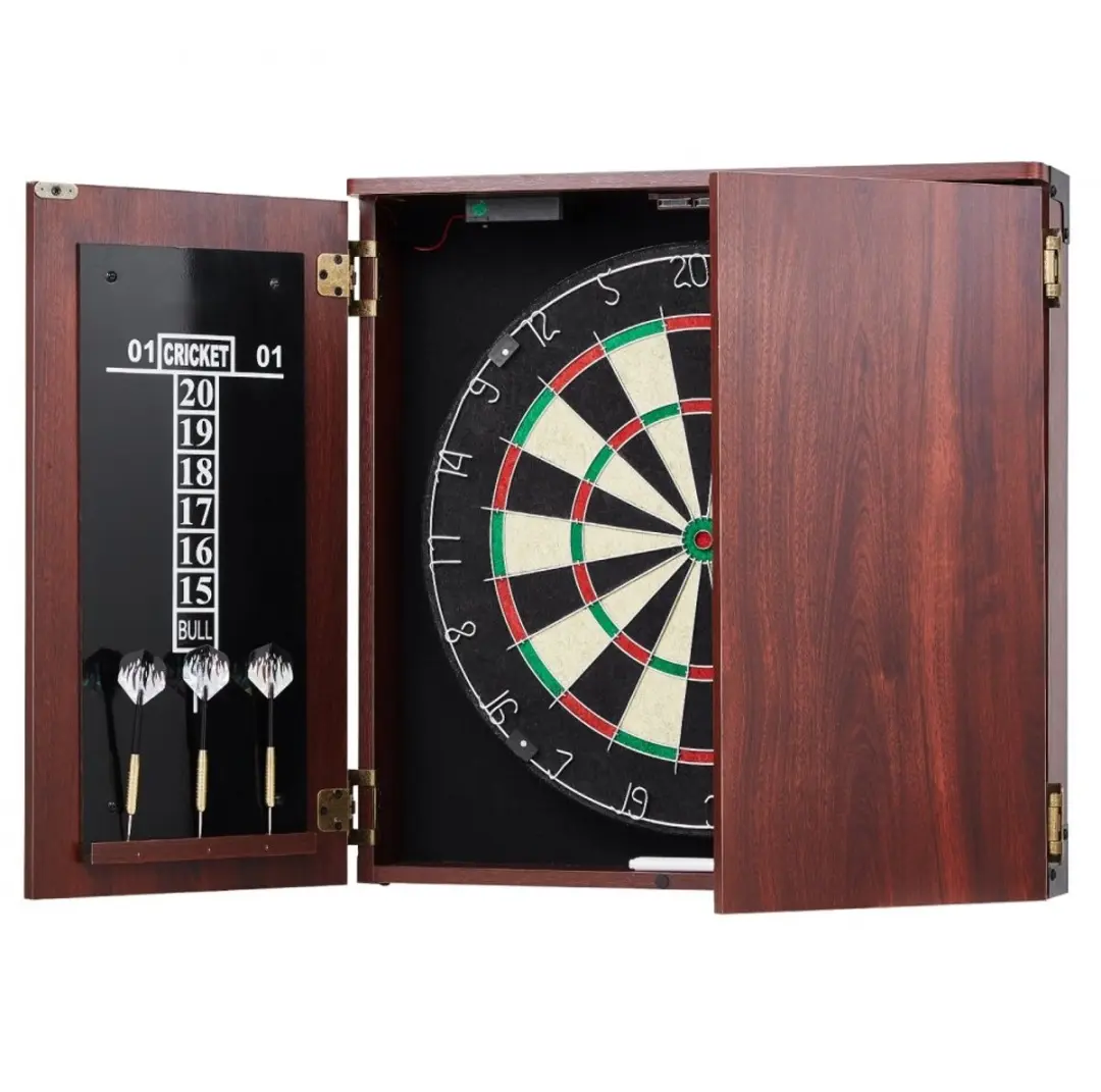 Dartshop Leiden Dartbordkast VDC11 - Officiële Wedstrijdmaat 45cm - Compleet met 6 Dartpijlen