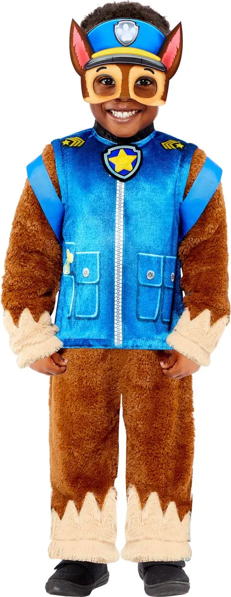 PAW Patrol Chase Verkleedkleding - 4-6 jaar - Bruin/Blauw