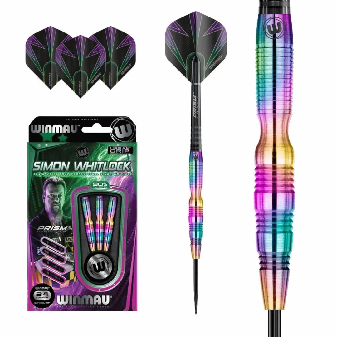 Winmau Simon Whitlock Rainbow Dartpijlen - 3 Stuks