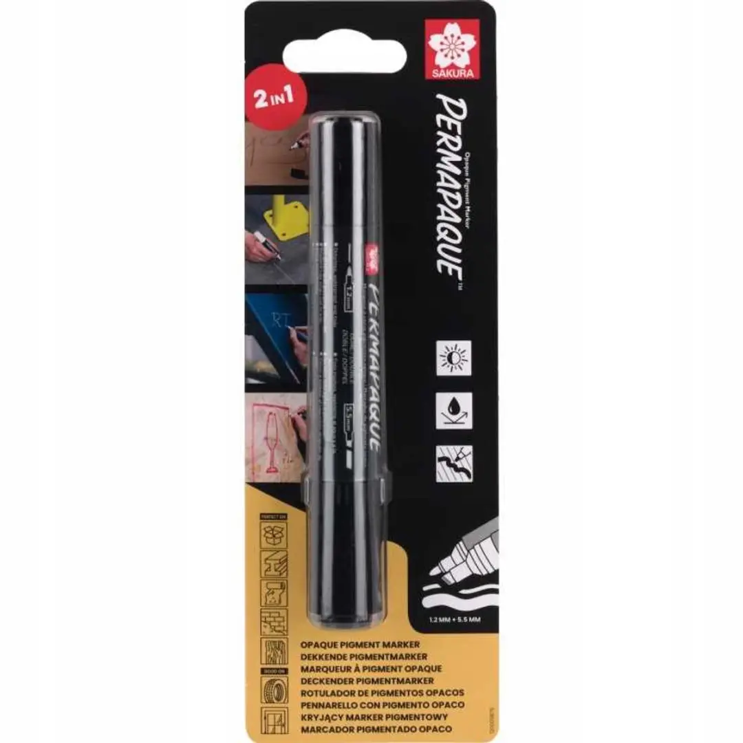 Sakura Permapaque Dubbele Punt - Zwart - afbeelding 6 van 6