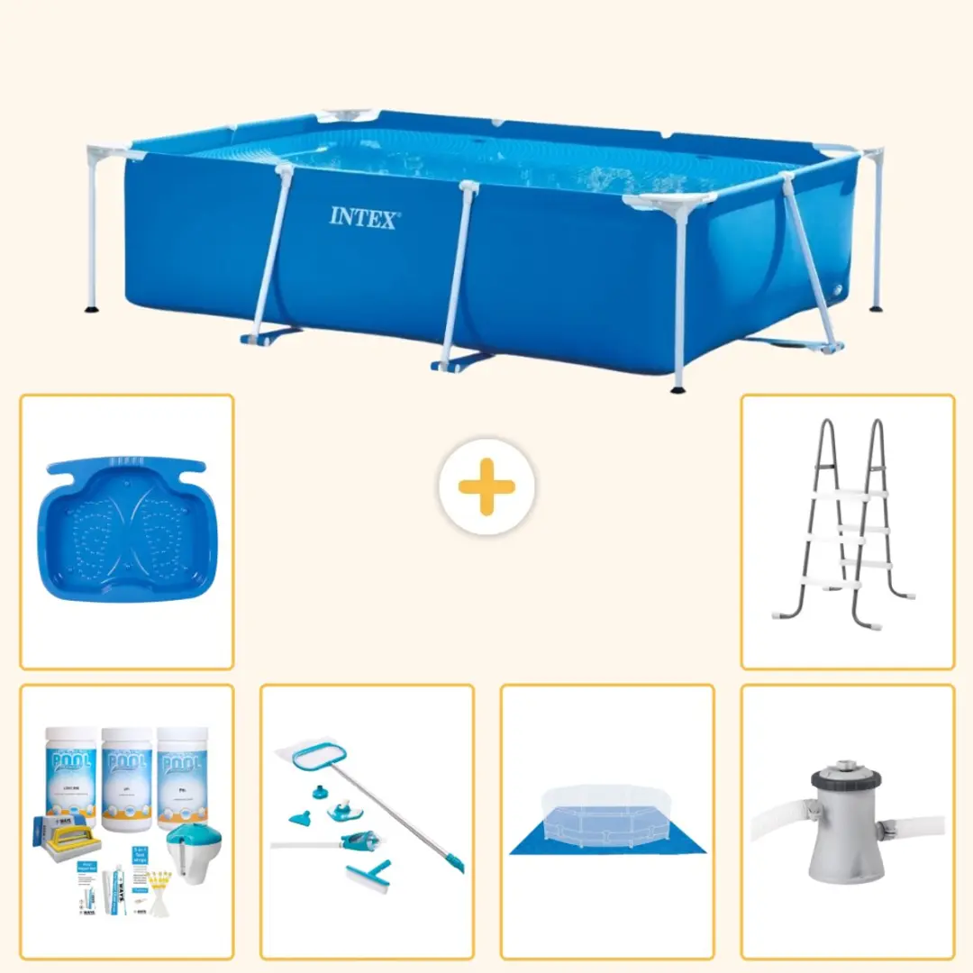 Intex Frame Zwembad 260x160cm Blauw