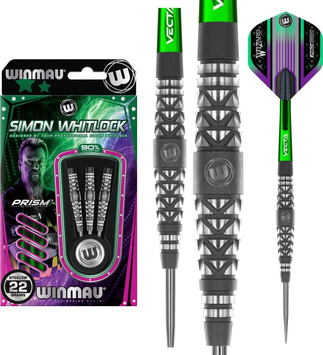Winmau Simon Whitlock Atomised 90% Dartpijlen