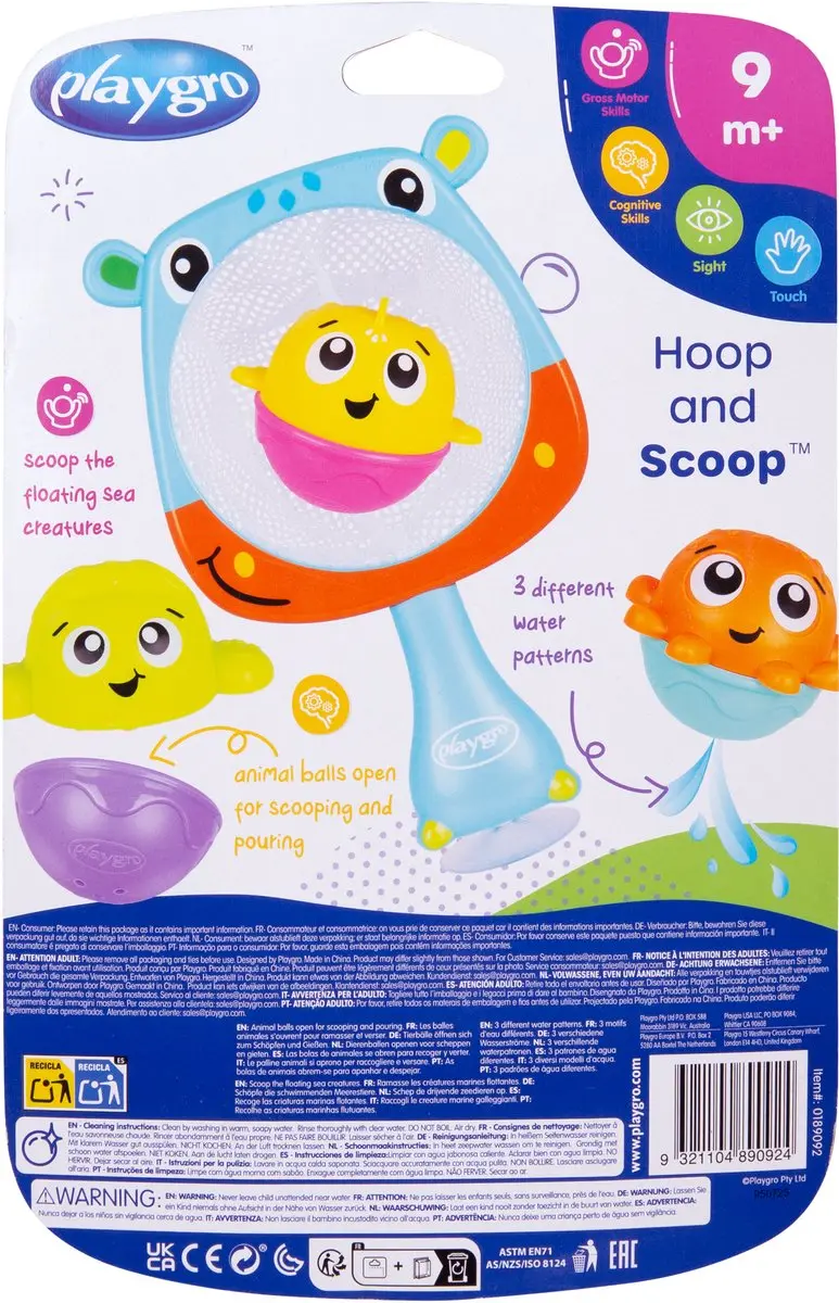 Playgro Badspeelgoed Hoop and Scoop 0189092 - Multicolor