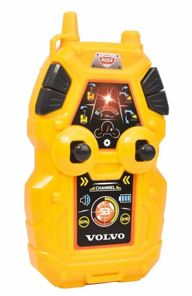 Dickie Toys RC Volvo Graafmachine 203729018 - Geel