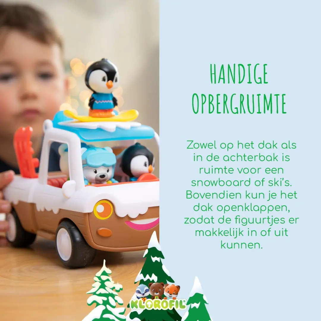 Klorofil De Winter Pickup Speelset 700216 - 5-delig