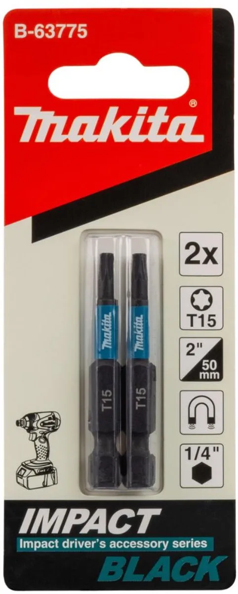 Makita B-63775 Slagschroefbit T15
