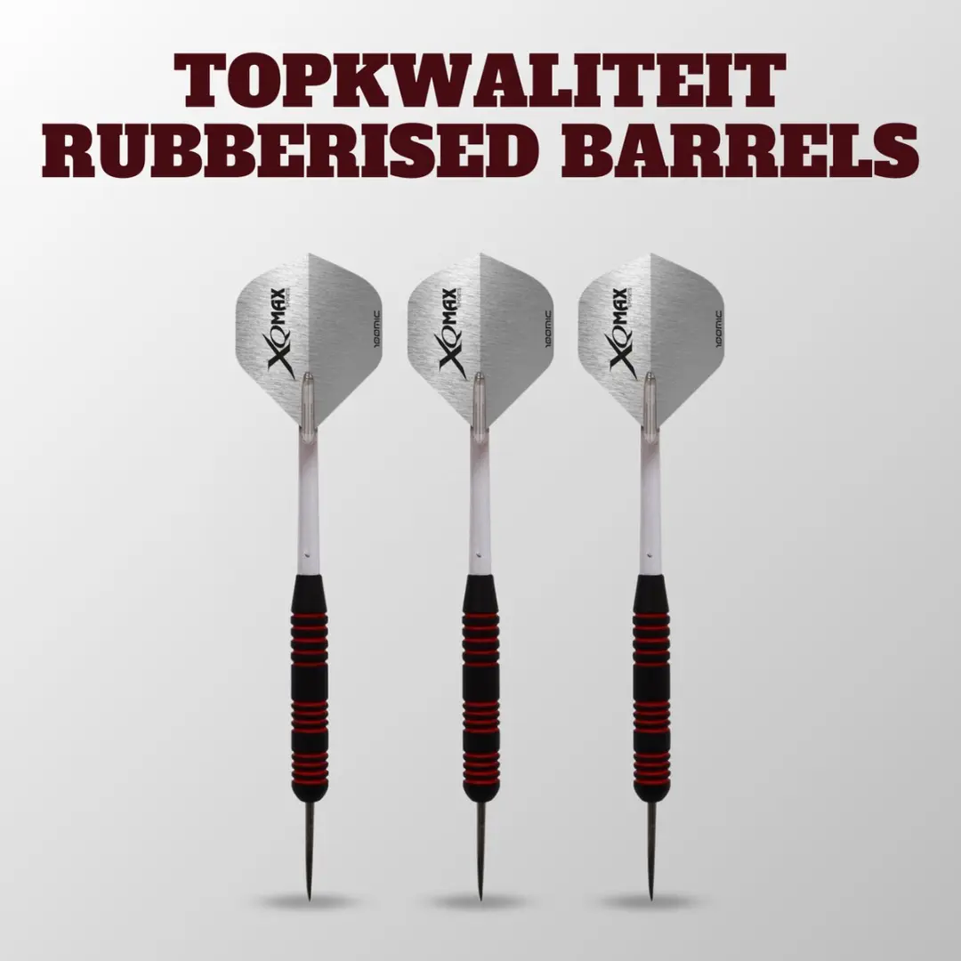XQMax XQRUB23 Dartset - 27 Stuks - Zwart/Rood - afbeelding 6 van 6