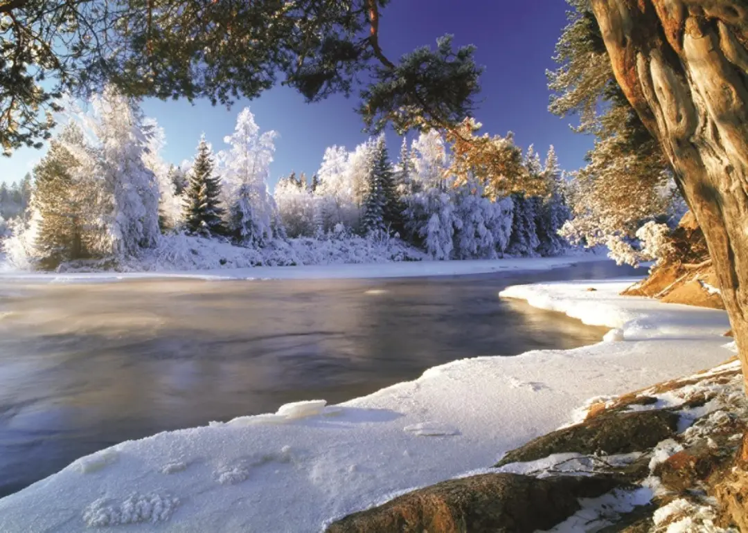 Jumbo PC Dal River Sweden 1000 Puzzels - Navy/Blauw