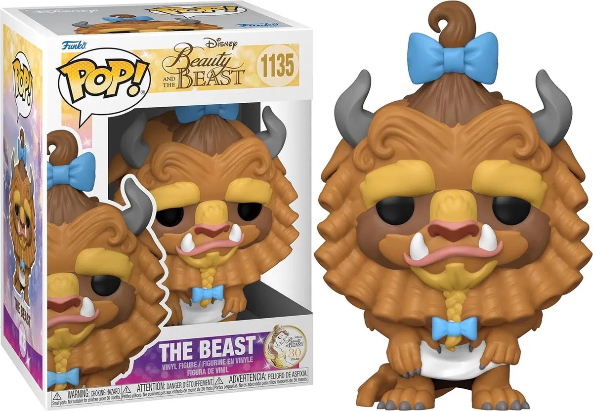 Disney Funko POP! Movies Beast With Curls Verzamelfiguur - 9cm - Multicolours