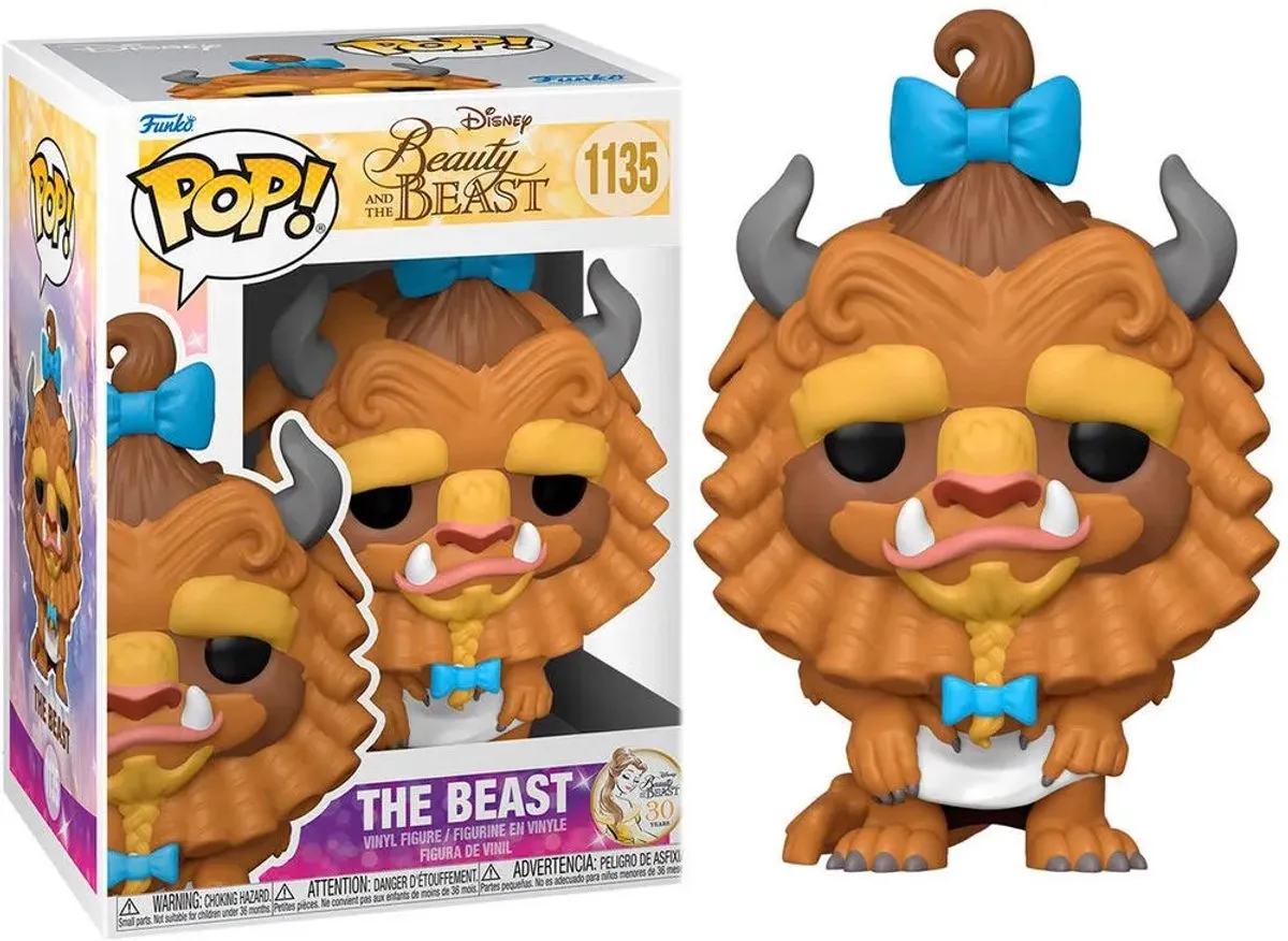 Disney Funko POP! Movies Beast With Curls Verzamelfiguur - 9cm - Multicolours