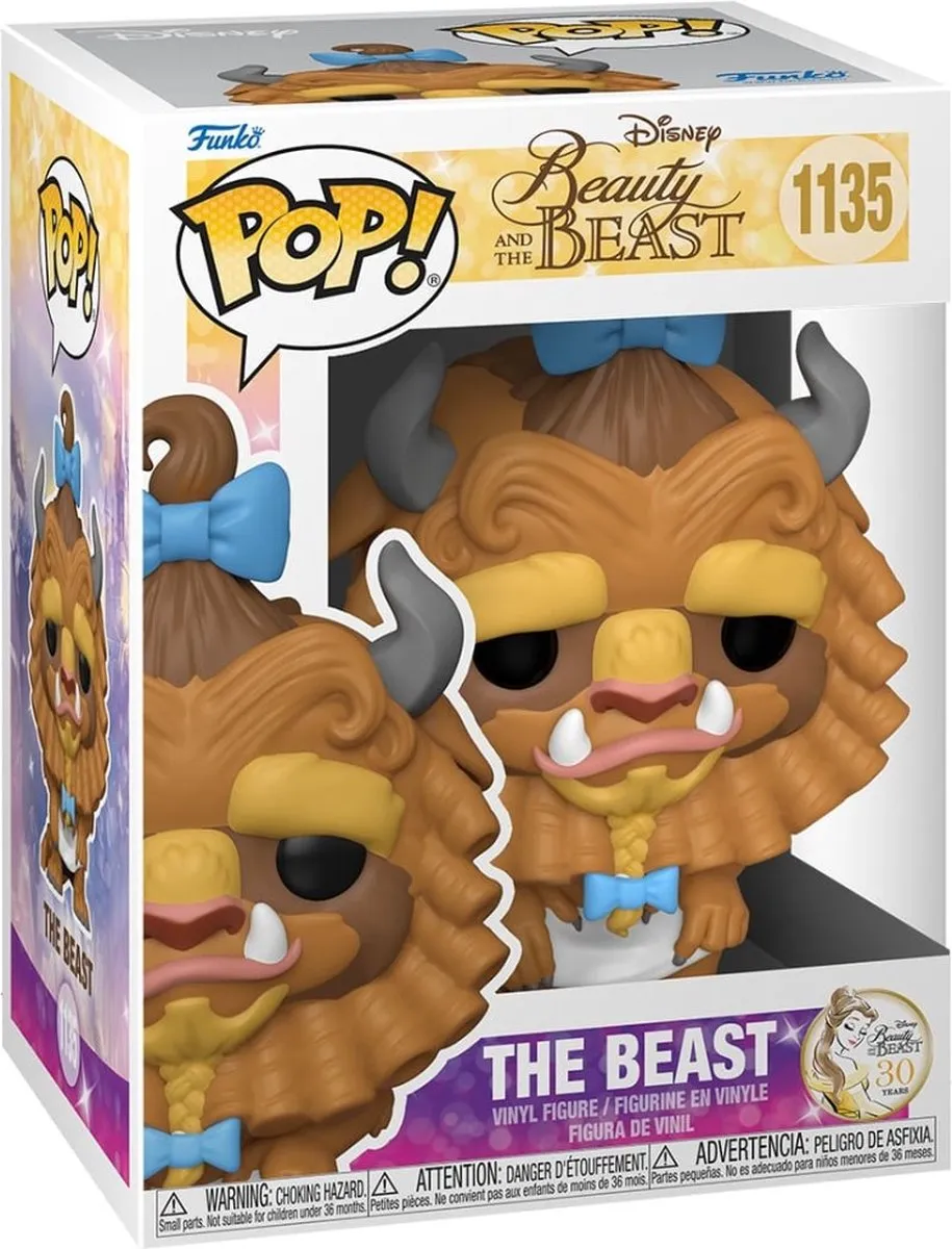 Disney Funko POP! Movies Beast With Curls Verzamelfiguur - 9cm - Multicolours