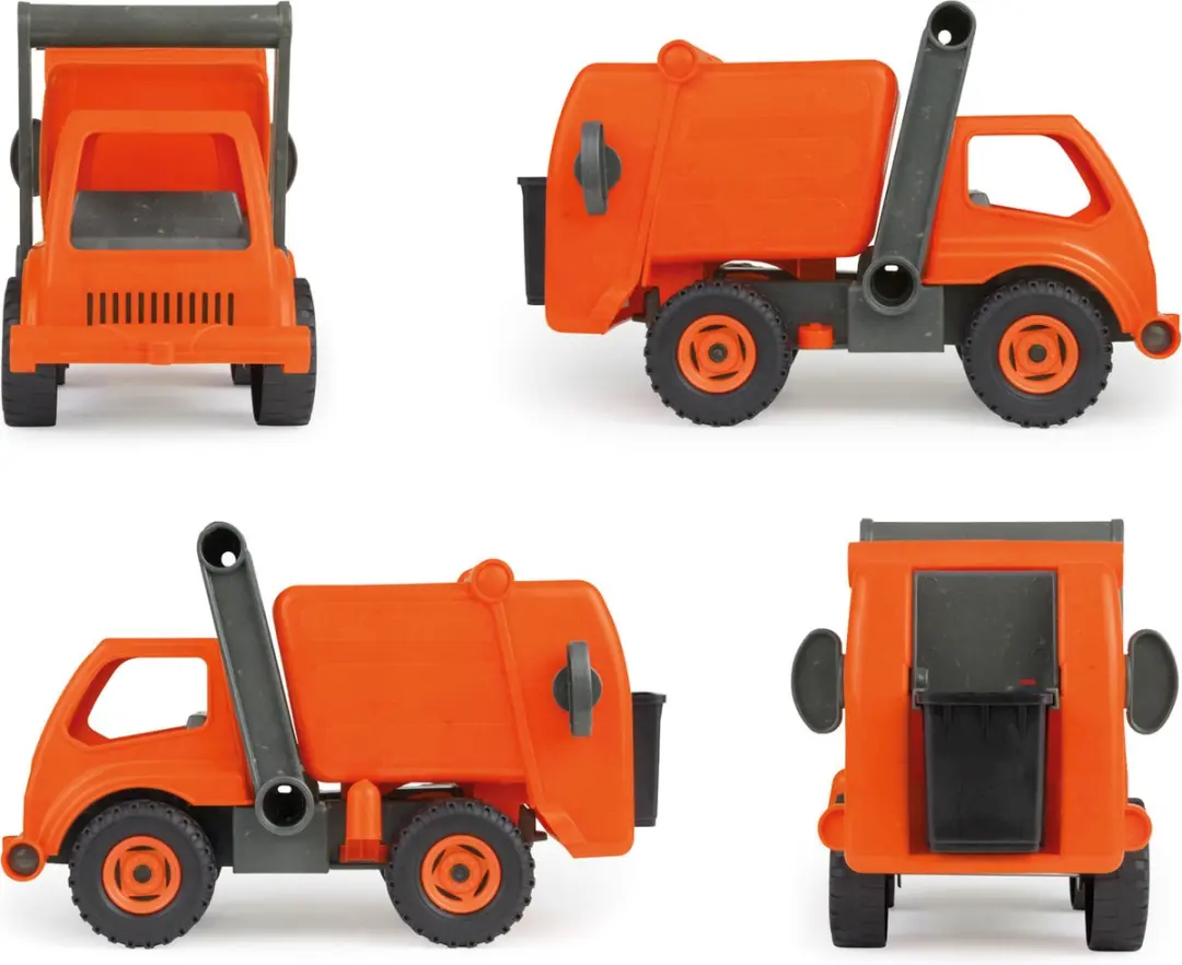 Lena EcoActives Vuilniswagen SM04216 - 30cm - Oranje/Zwart