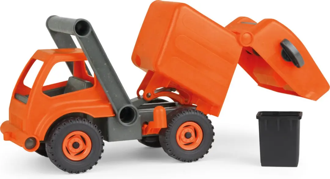 Lena EcoActives Vuilniswagen SM04216 - 30cm - Oranje/Zwart