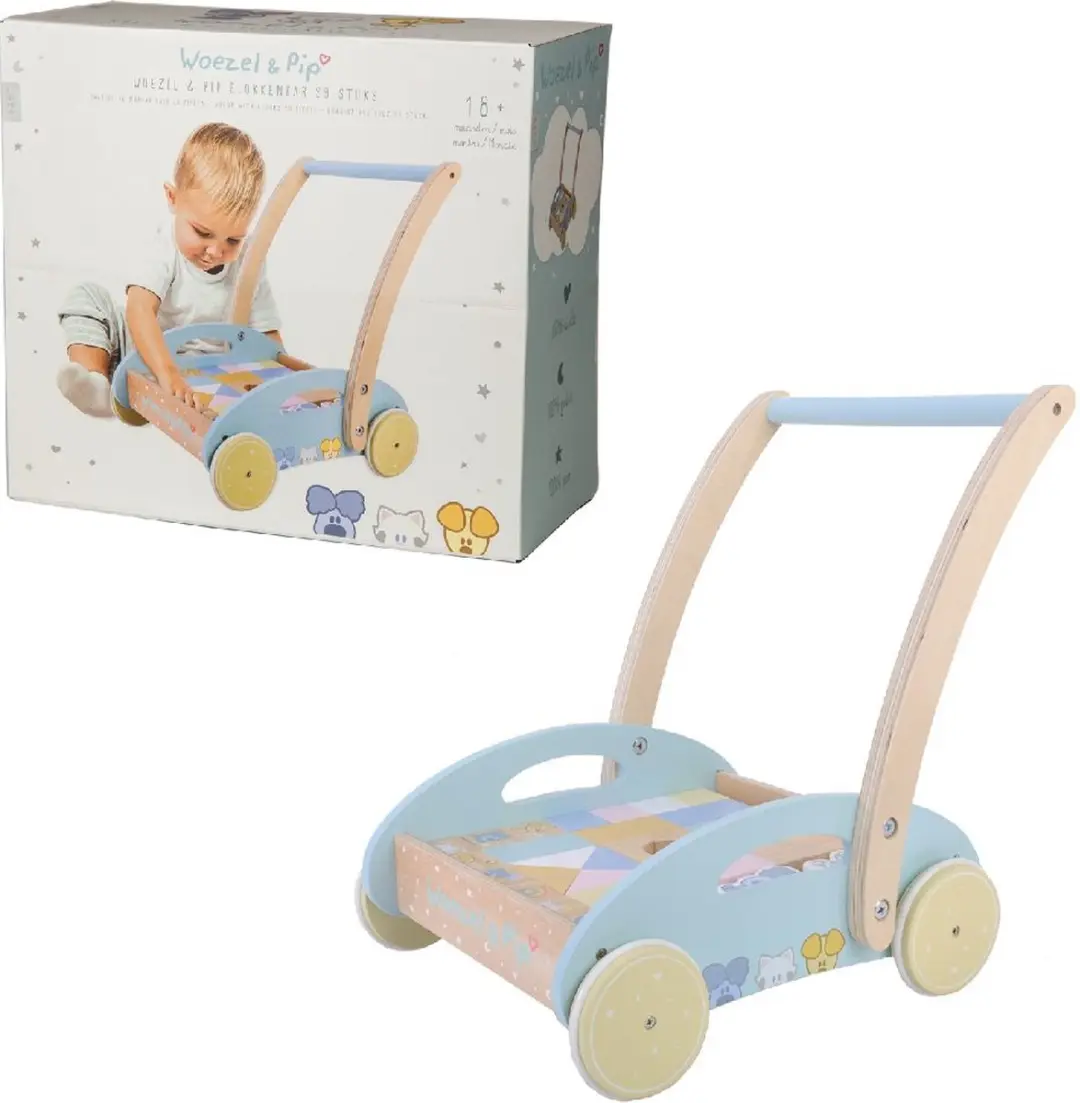Woezel en Pip Baby Blokkenkar