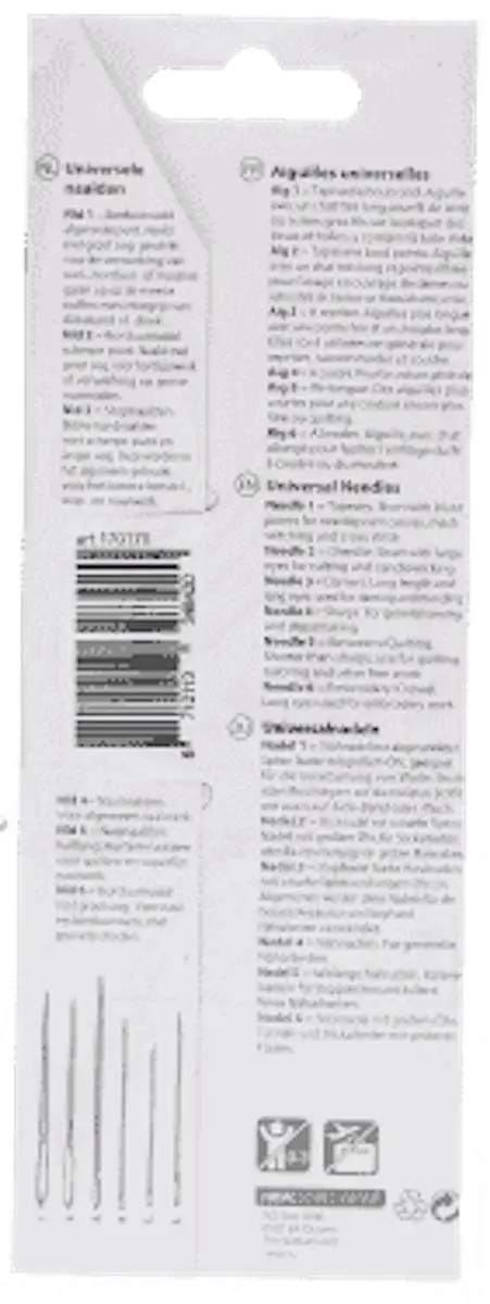 Sorbo Home Essentials Naalden Assorti 50 Stuks - Zilver/Zwart