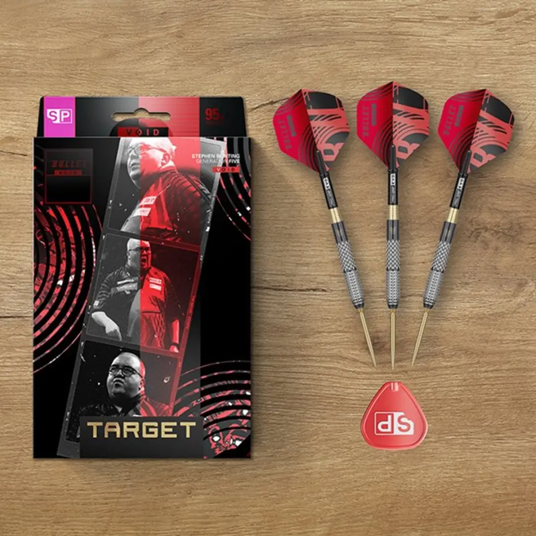 Target Stephen Bunting G5 Void Swiss Point Dartpijlen 3 Stuks - Rood