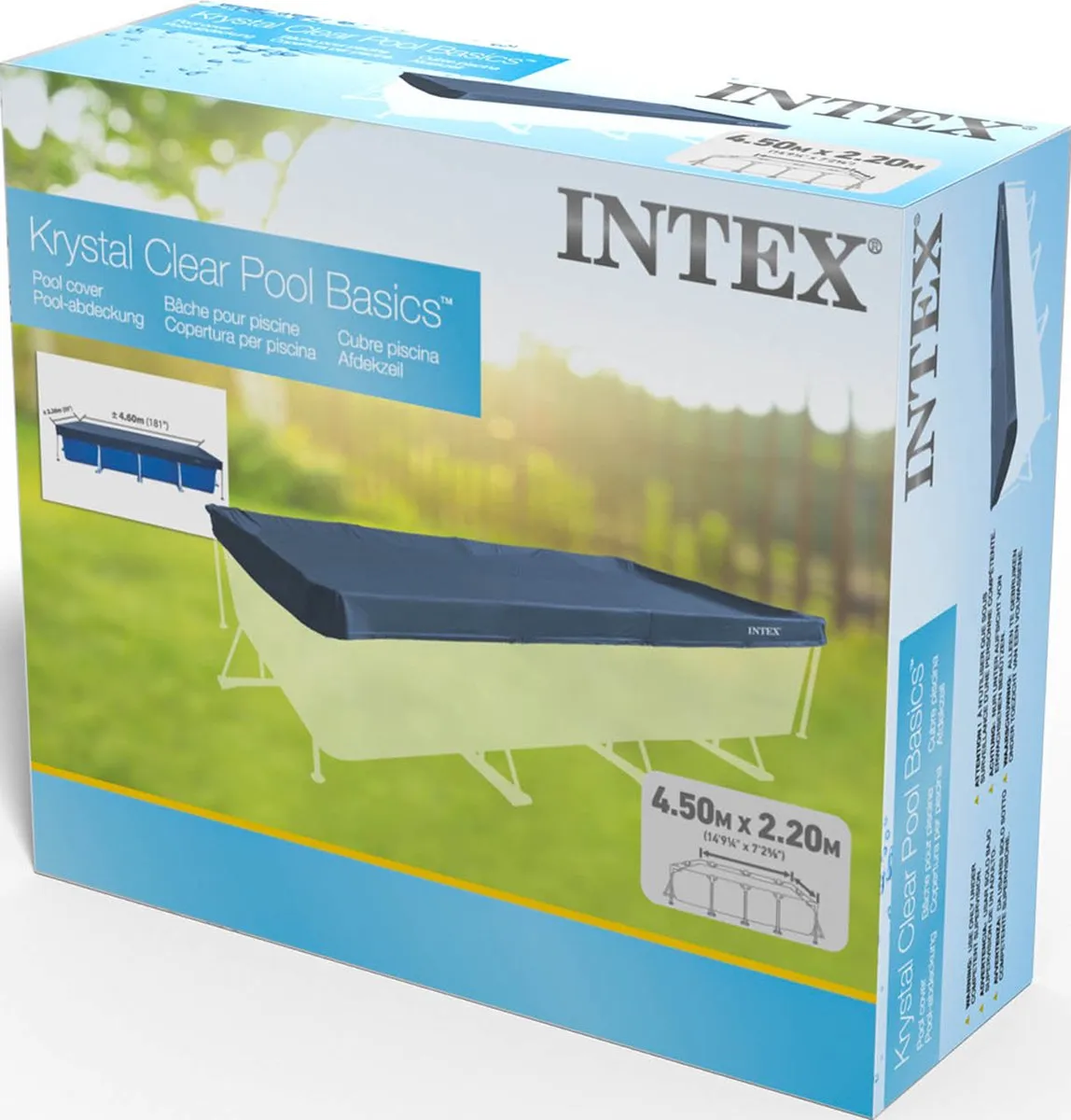 Intex Zwembad Afdekzeil 450x220cm - Blauw