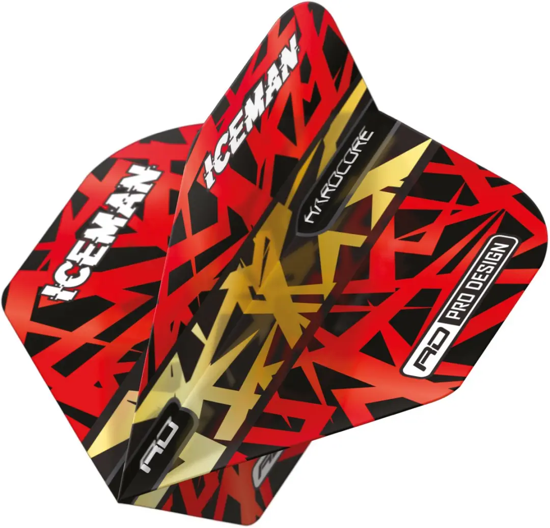 Red Dragon Gerwyn Price Dart Flights TF6871 - 3 Stuks - Rood