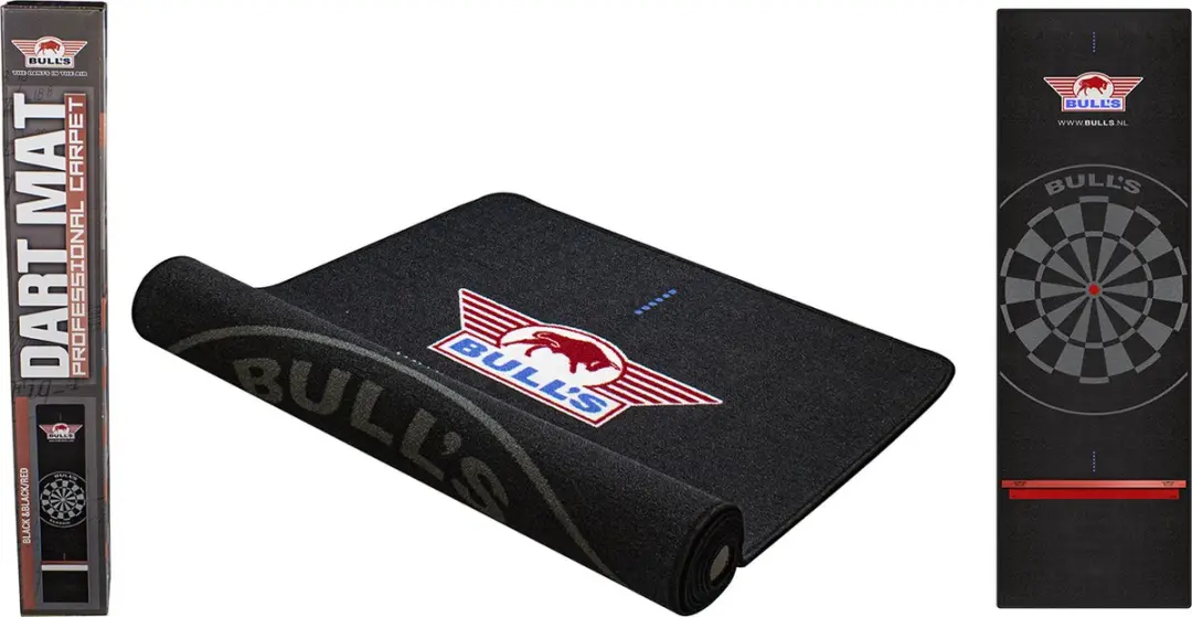 Bulls Carpet Dartmat BU67836 - 300x60cm - Rood