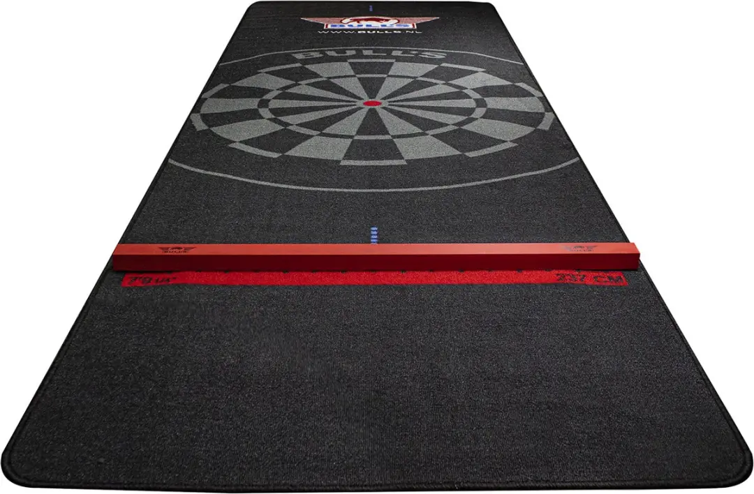Bulls Carpet Dartmat BU67836 - 300x60cm - Rood