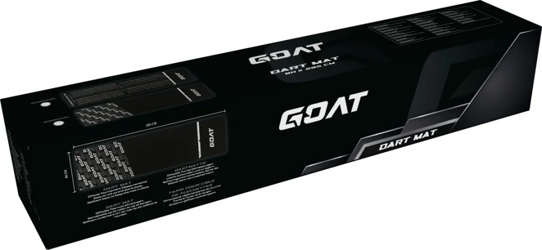 Goat Carpet Dartmat GD2200030 - 285x80cm - Zwart/Wit