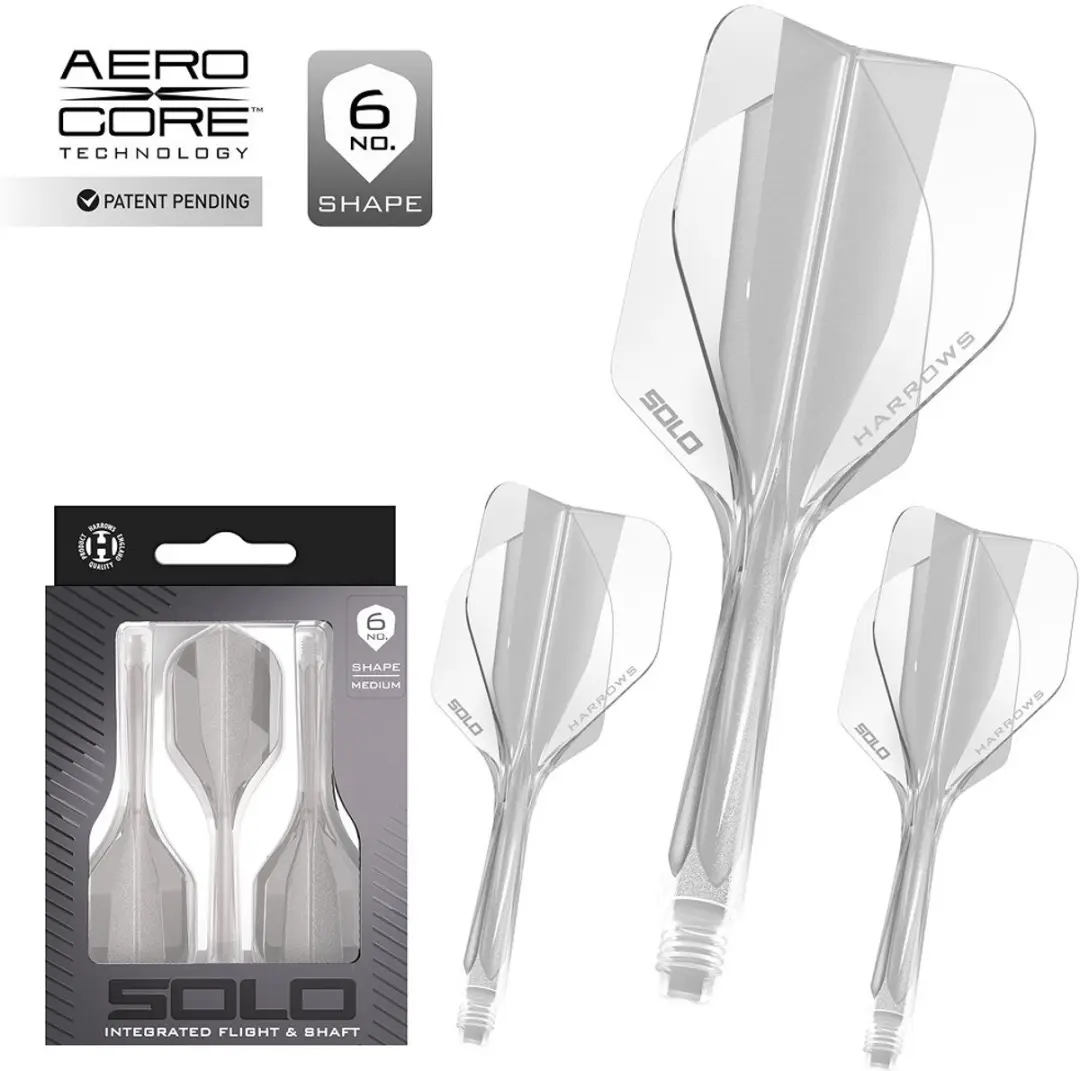 Harrows Solo Clear NO6 Dart Flights