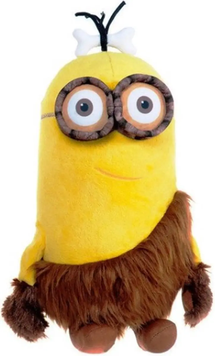 Minions Kevin als Holbewoner Pluche Knuffel 32cm
