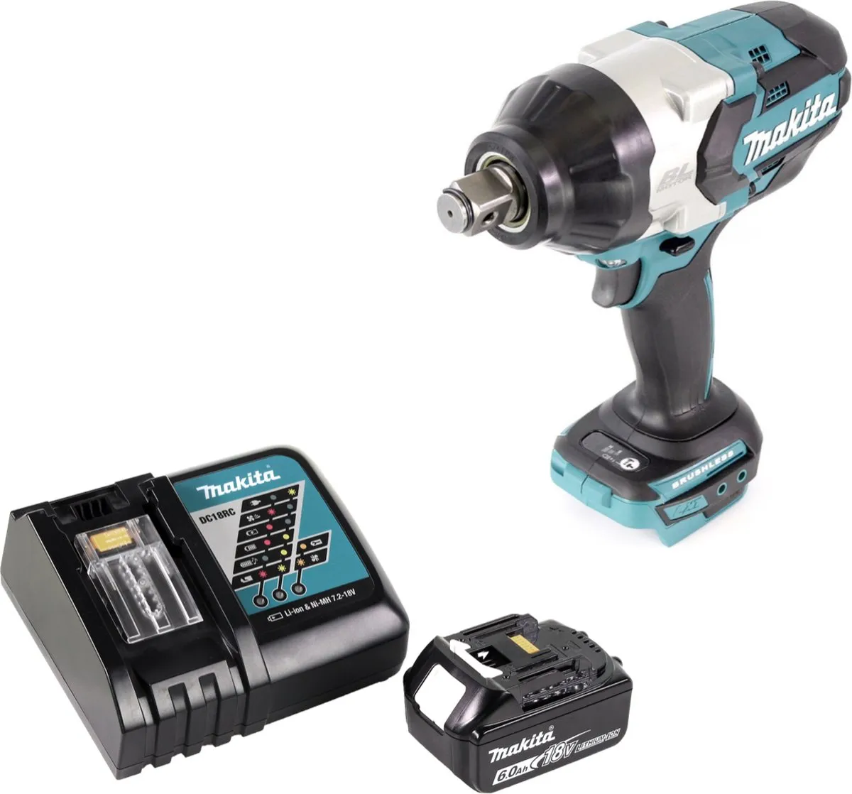 Makita DTW 1001 RG1 Slagmoersleutel 18V 1050Nm - 6.0Ah Accu - afbeelding 5 van 5