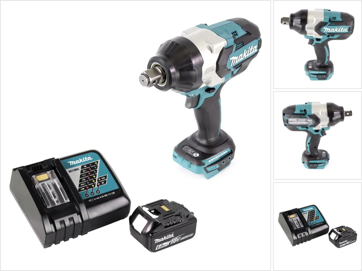Makita DTW 1001 RG1 Slagmoersleutel 18V 1050Nm