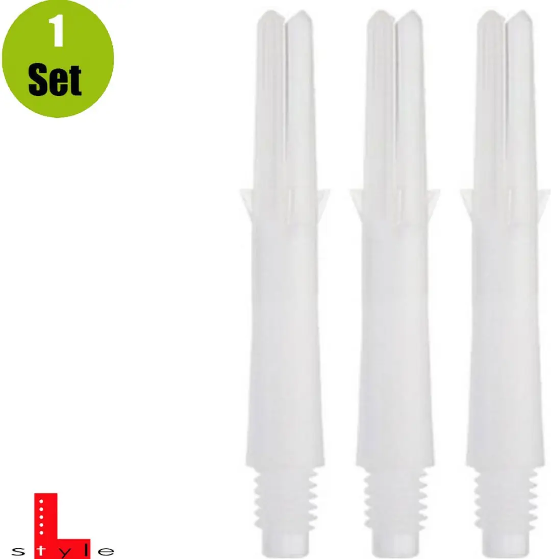 L-Style L-Shaft Locked Straight Wit - 3 Stuks