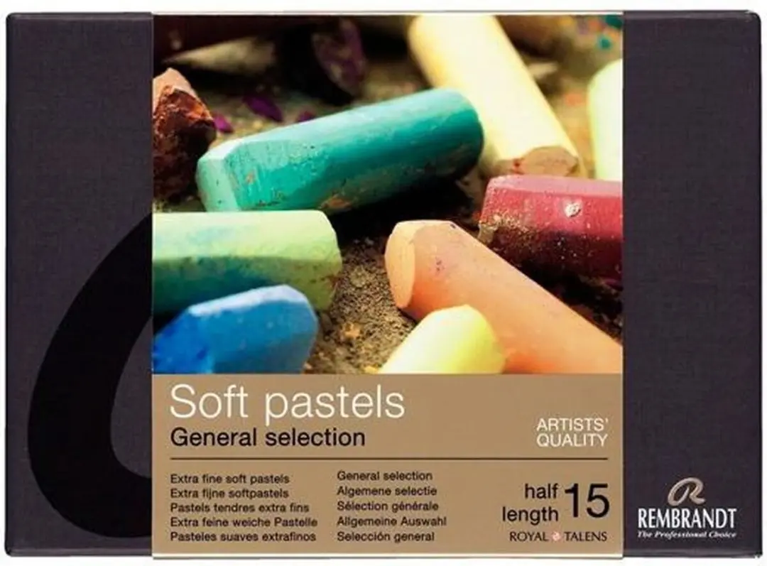 Rembrandt Softpastels Set - 15 Kleuren - Assorti