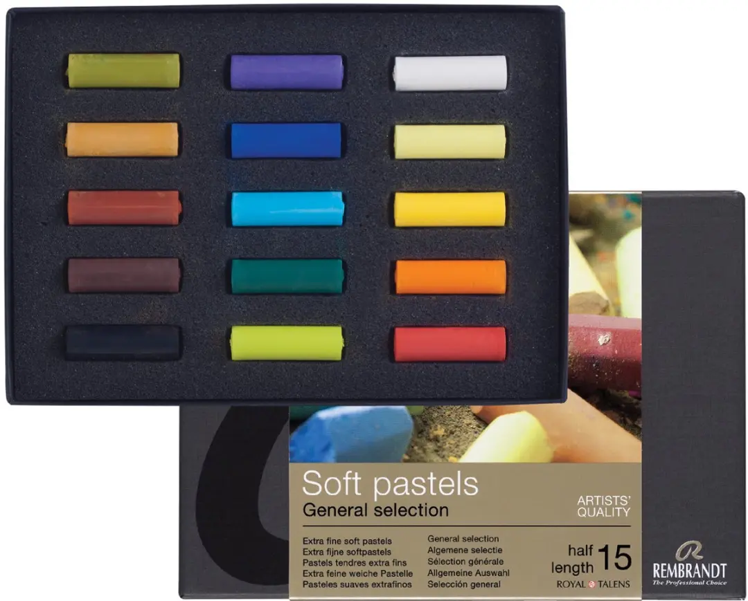 Rembrandt Softpastels Set - 15 Kleuren - Assorti