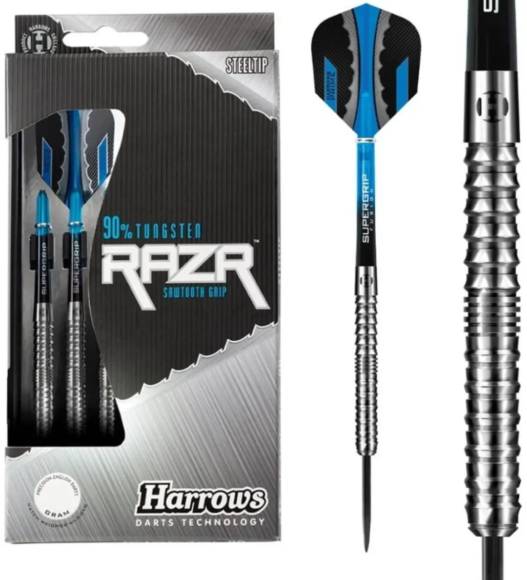 Harrows RAZR 90% Tungsten 23gr - 3 Stuks - Zilver