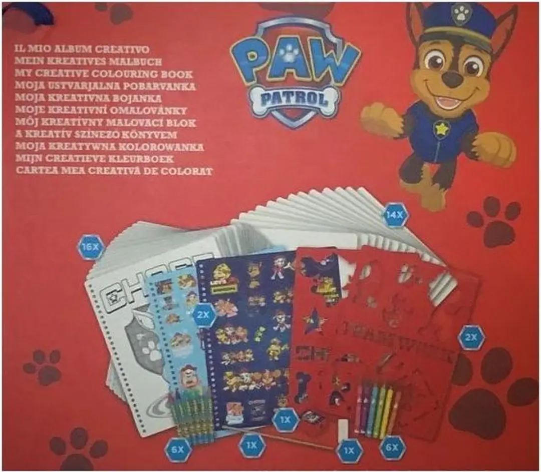 PAW Patrol Super Activity Album - 30 Pagina's - Rood