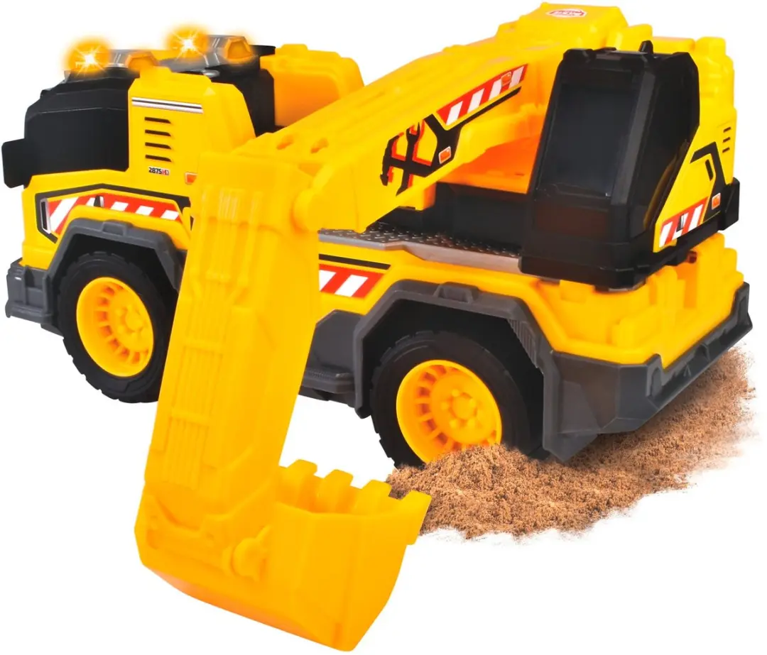 Dickie Toys Graafmachine 203306026 - Licht & Geluid - Geel/Zwart - afbeelding 6 van 6