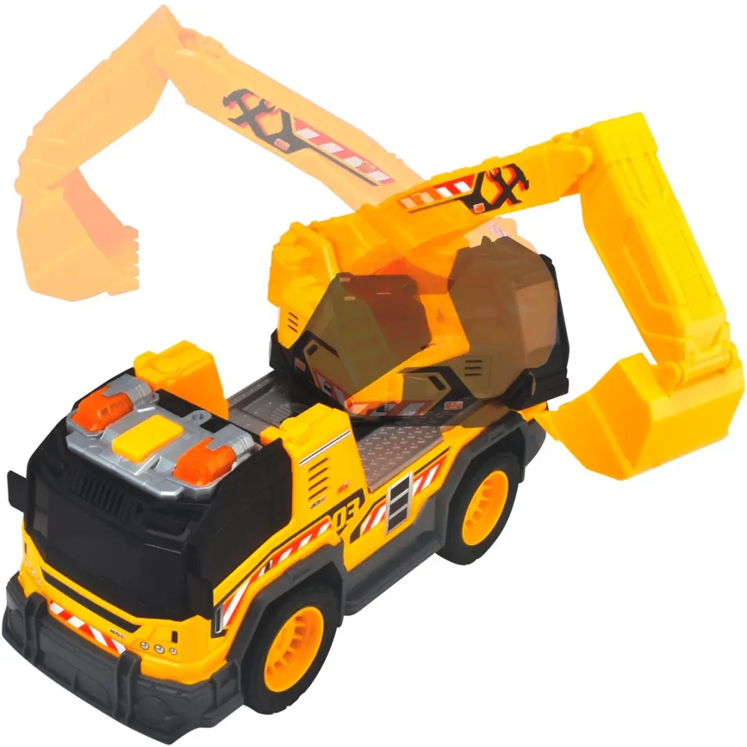 Dickie Toys Graafmachine 203306026 - Licht & Geluid - Geel/Zwart