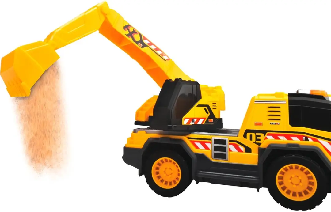 Dickie Toys Graafmachine 203306026 - Licht & Geluid - Geel/Zwart