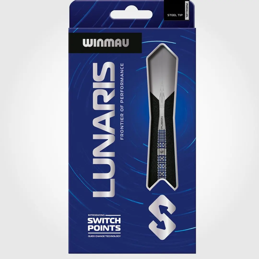 Winmau Lunaris Parallel Switch Point Dartpijlen - 3 Stuks - Blauw/Zilver