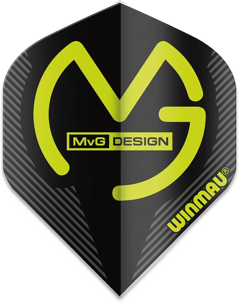 Winmau Michael van Gerwen Standard Black Dart Flights