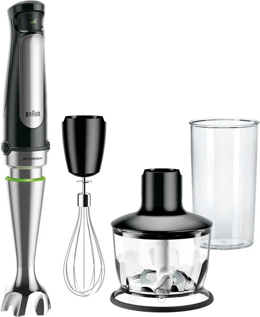 Braun MultiQuick 7X MQ7035X Staafmixer - 1000W - 30 Snelheden - Zwart