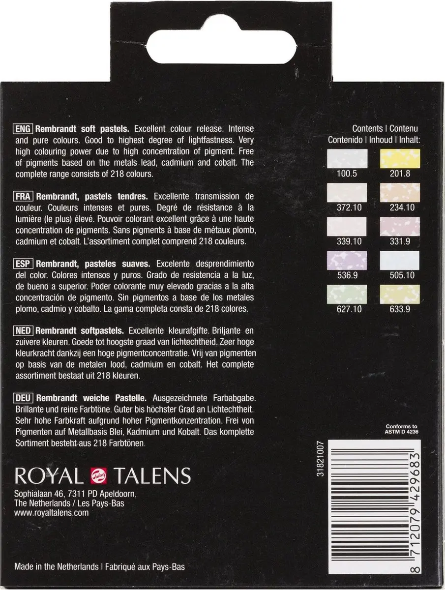 Rembrandt Softpastel Half 10 Accentkleuren - 10 Stuks