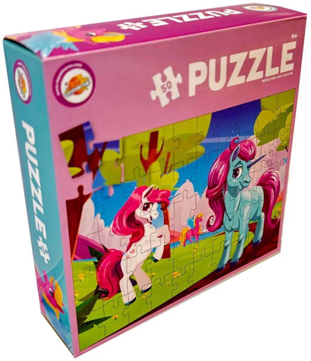 Unicorn Eenhoornwandeling 50-stuks Puzzel - Multi