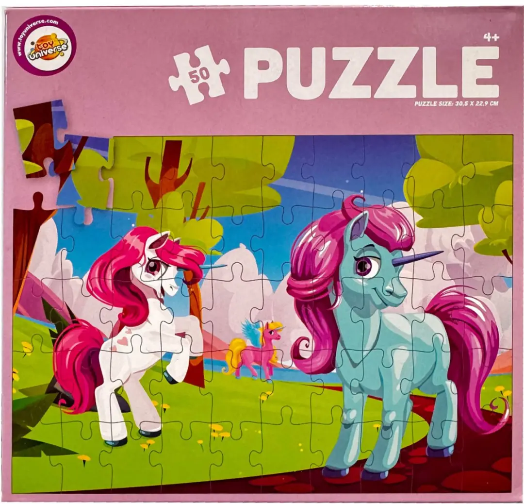 Unicorn Eenhoornwandeling 50-stuks Puzzel - Multi