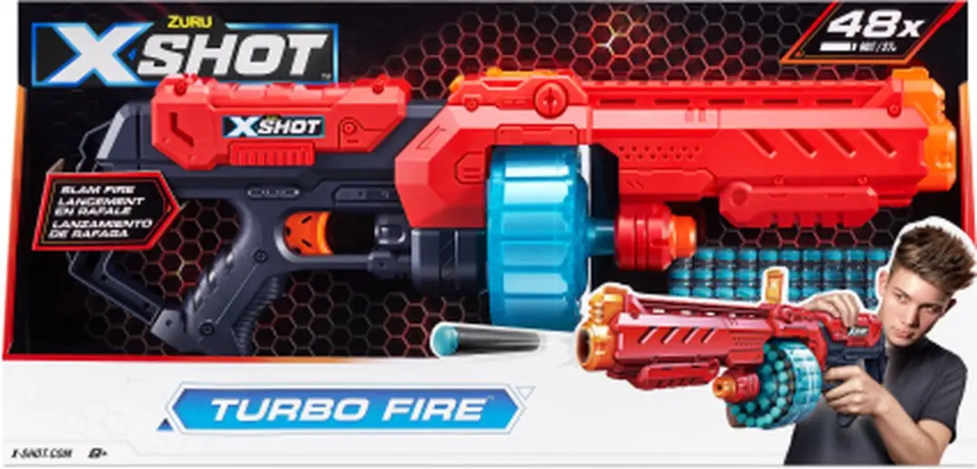 ZURU Turbo Fire - 48 Pijltjes Meerkleurig
