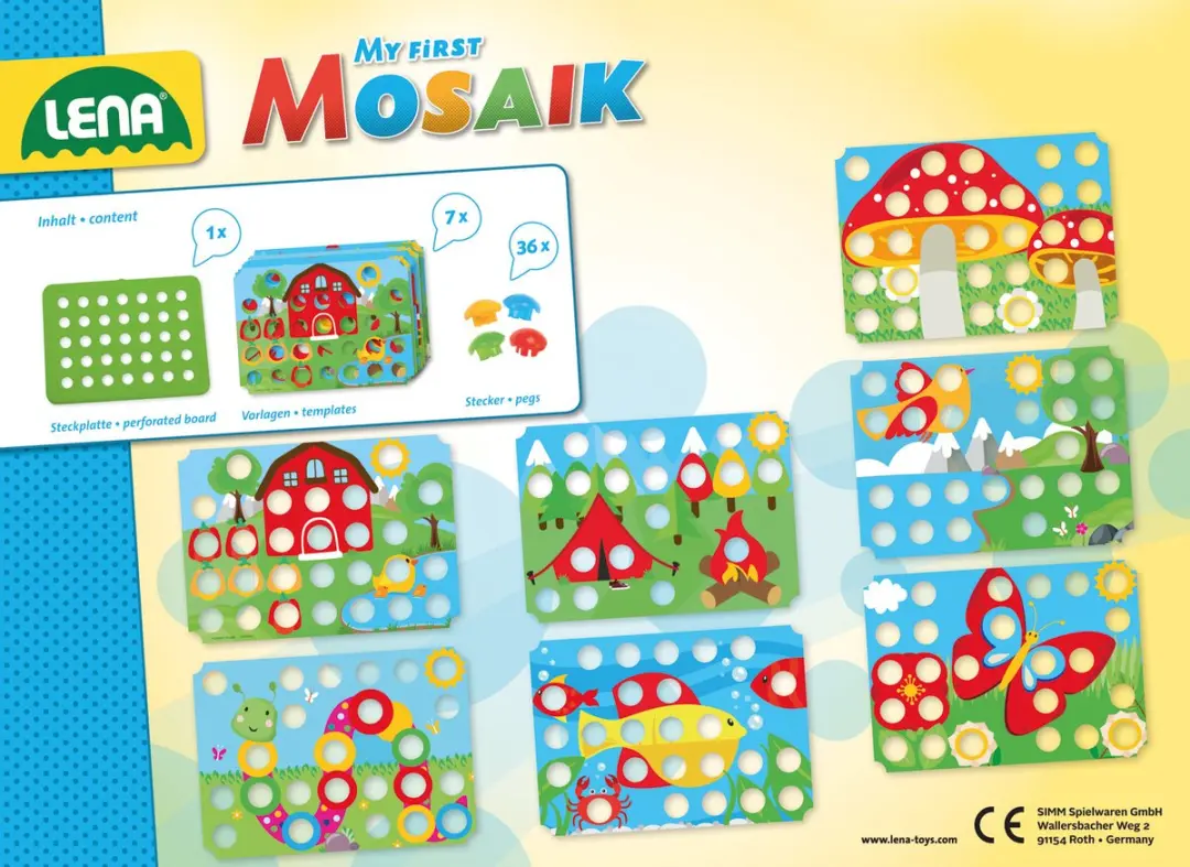 Lena My First Mozaïek Natuur Multicolor