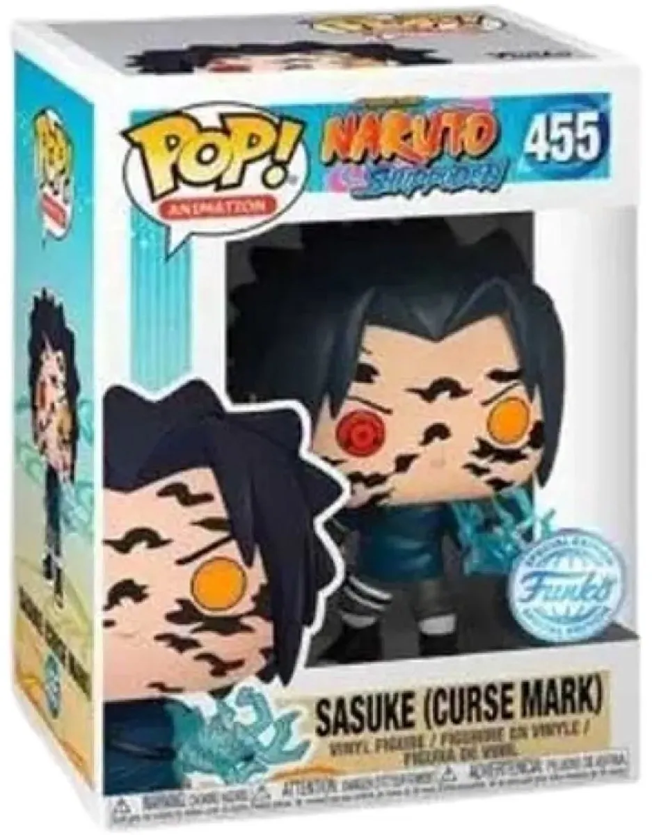 Funko Pop! Naruto Sasuke met Vloekstekens US Exclusive 35525 - afbeelding 6 van 6
