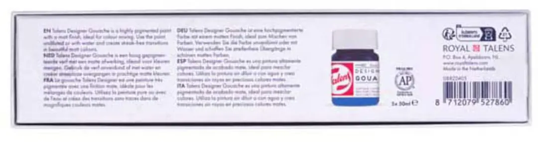 Talens Gouache Colour Mixing Set 5x50ml - 250ml