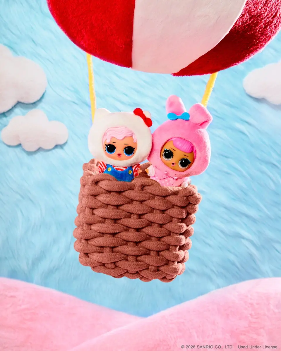 LOL! Surprise! Loves Hello Kitty Sanrio Reversible Plush - Meerkleurig