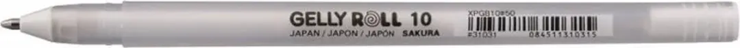 Sakura Black & White Canvas Set - 3x DIY Schilderij 21x14,8cm - 3x Gelly Roll Gelpennen Wit