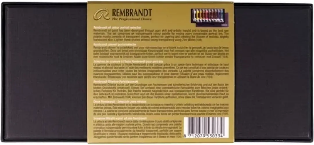 Talens Rembrandt Olieverfset 10x15ml - Portret
